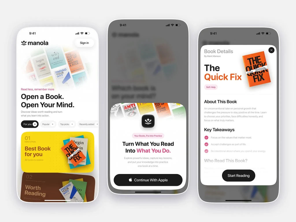 Manola - Mobile Reading & Learning Experience